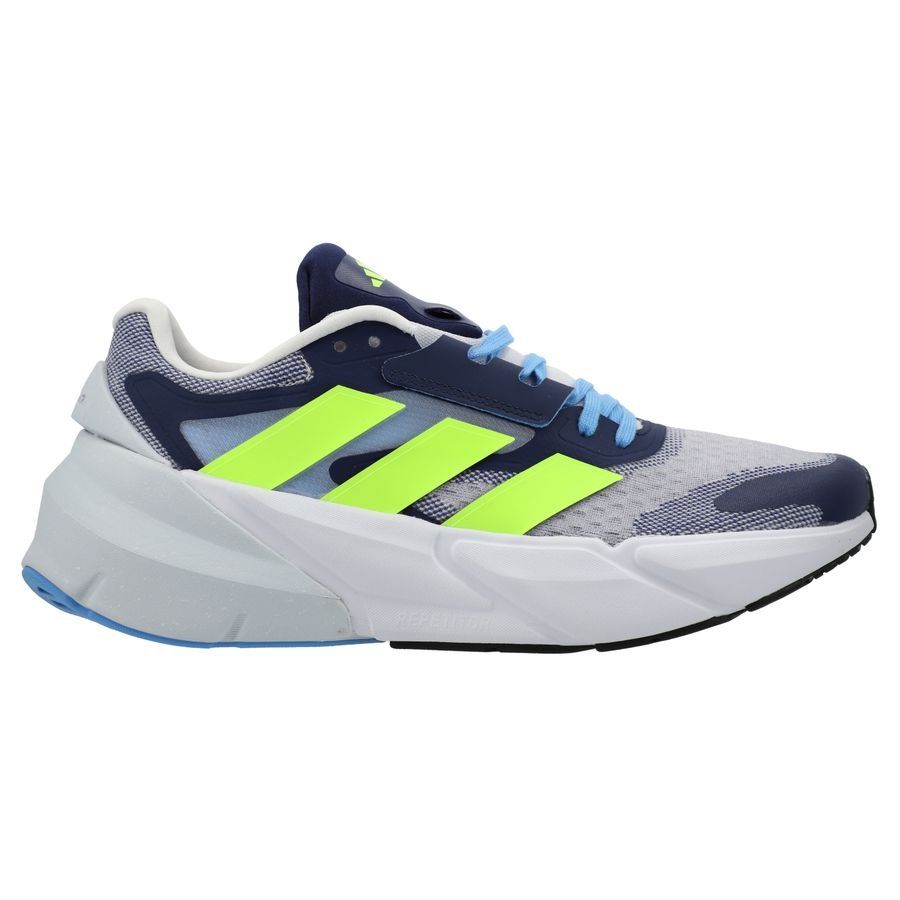 adidas Chaussures de Running Adistar 2.0 - Blanc/Bleu Marine/Gris/Lucid Lemon