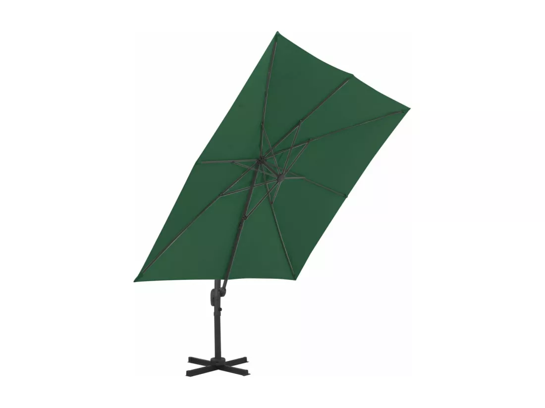 Parasol avec base portable Vert