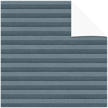 KARWEI dubbel plisségordijn gewoon raam 28647 vergrijsd blauw verduisterend op maat