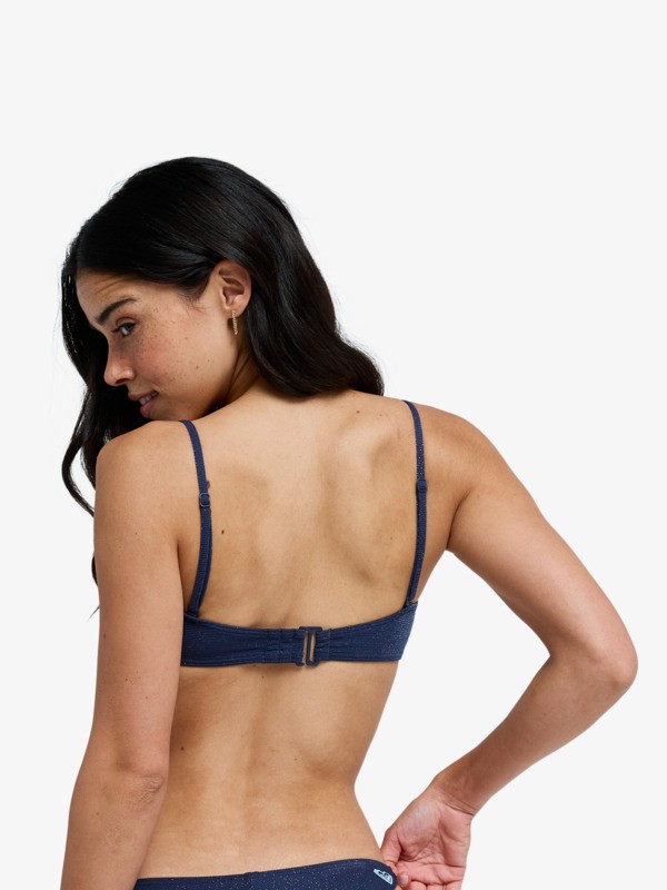 Roxy Shine Bandeau Haut de bikini bandeau Bleu Femme