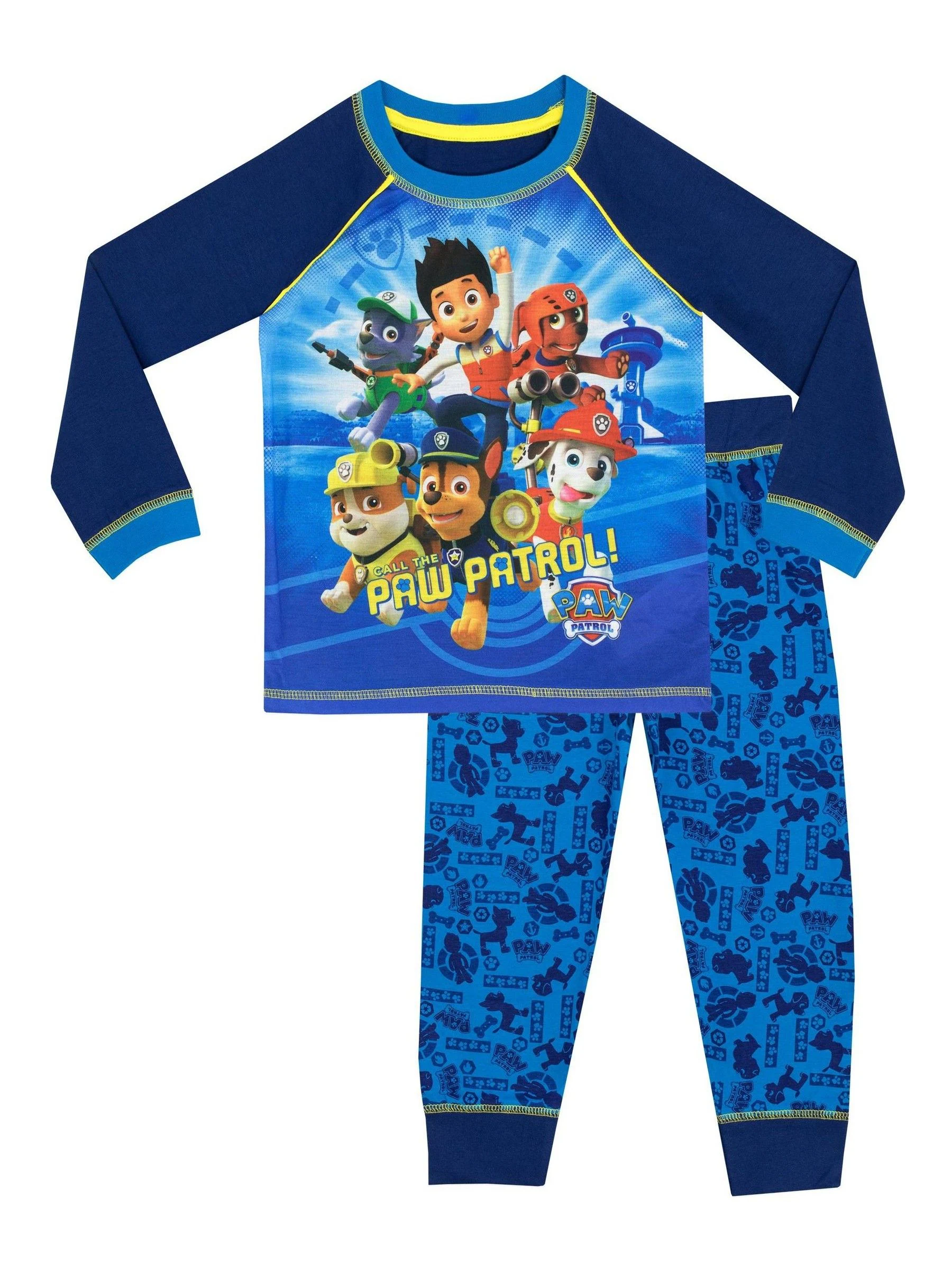 Pyjama met Paw Patrol-personageprint met lange mouwen