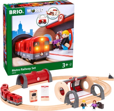 BRIO World 33513 Togbane Undergrunnssett