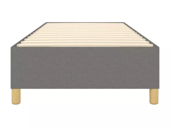 Sommier à lattes de lit Gris foncé 100x200 cm Tissu