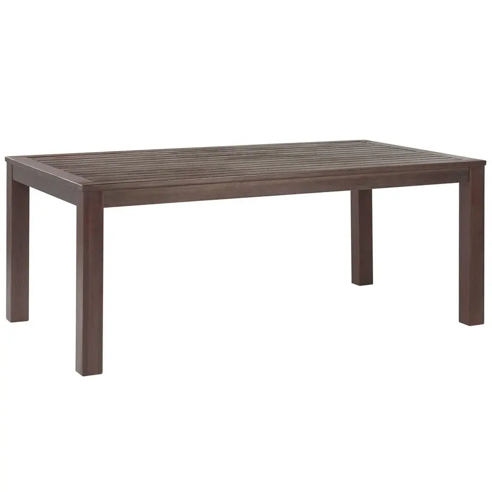 TUSCANIA - Tuintafel - Donkerhout - 100 x 180 cm - Eucalyptushout
