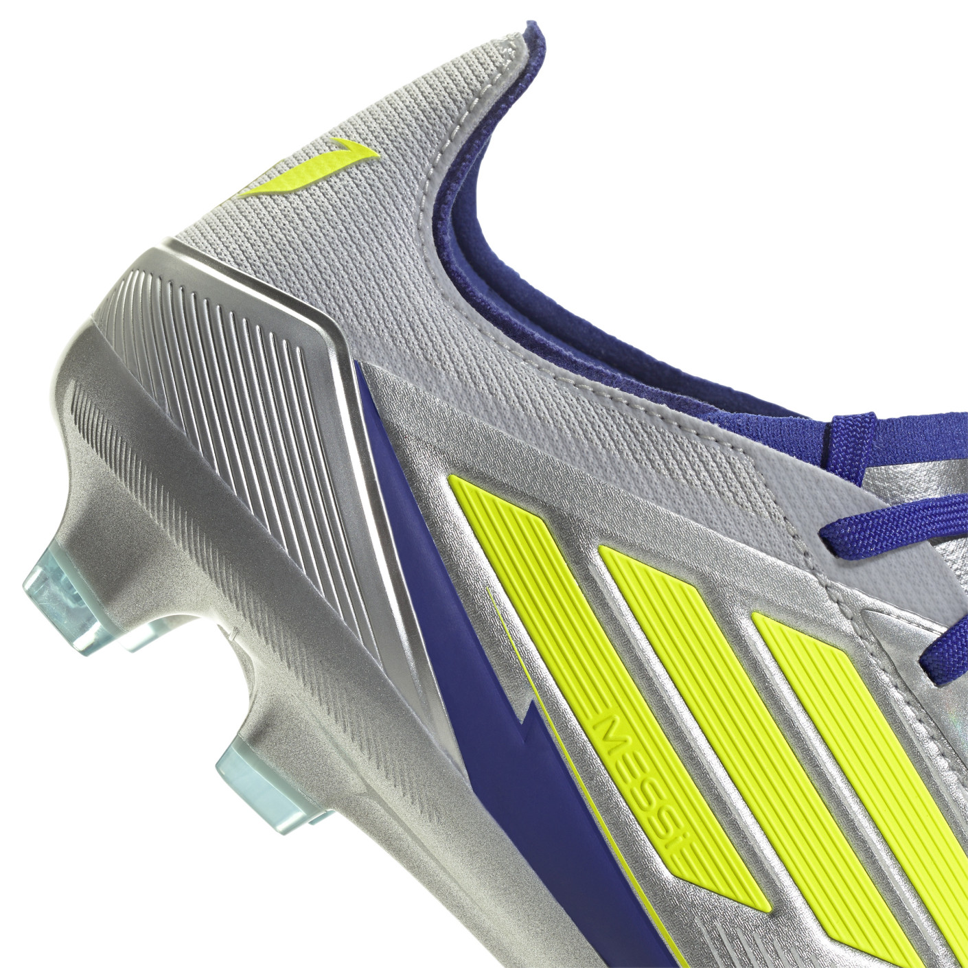 Adidas F50 Messi Pro Gras Voetbalschoenen (FG) Zilver Donkerblauw Geel