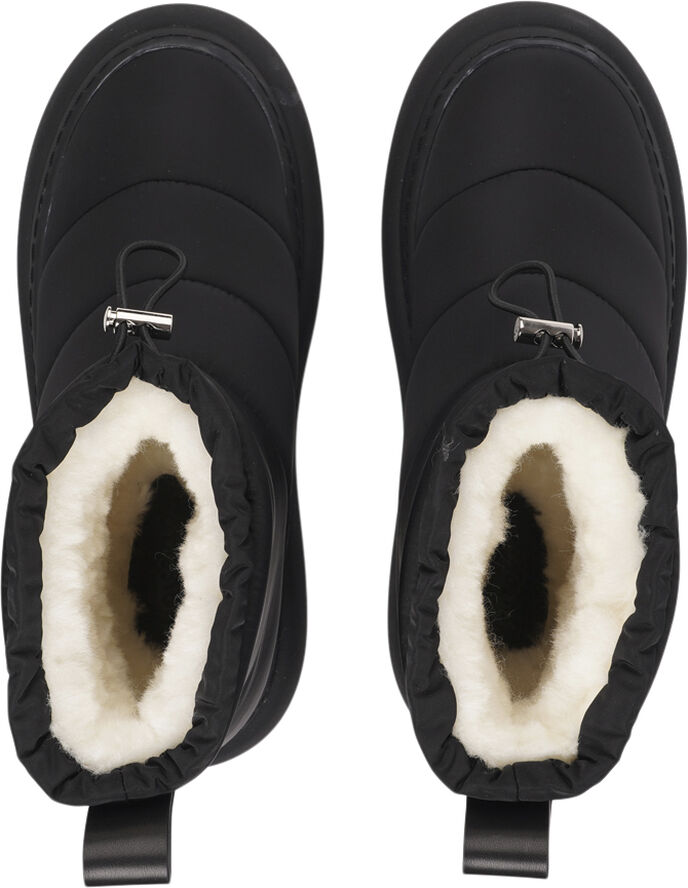 Lovelies NIMIS - NYLON BOOTS W/SHEARLING Black