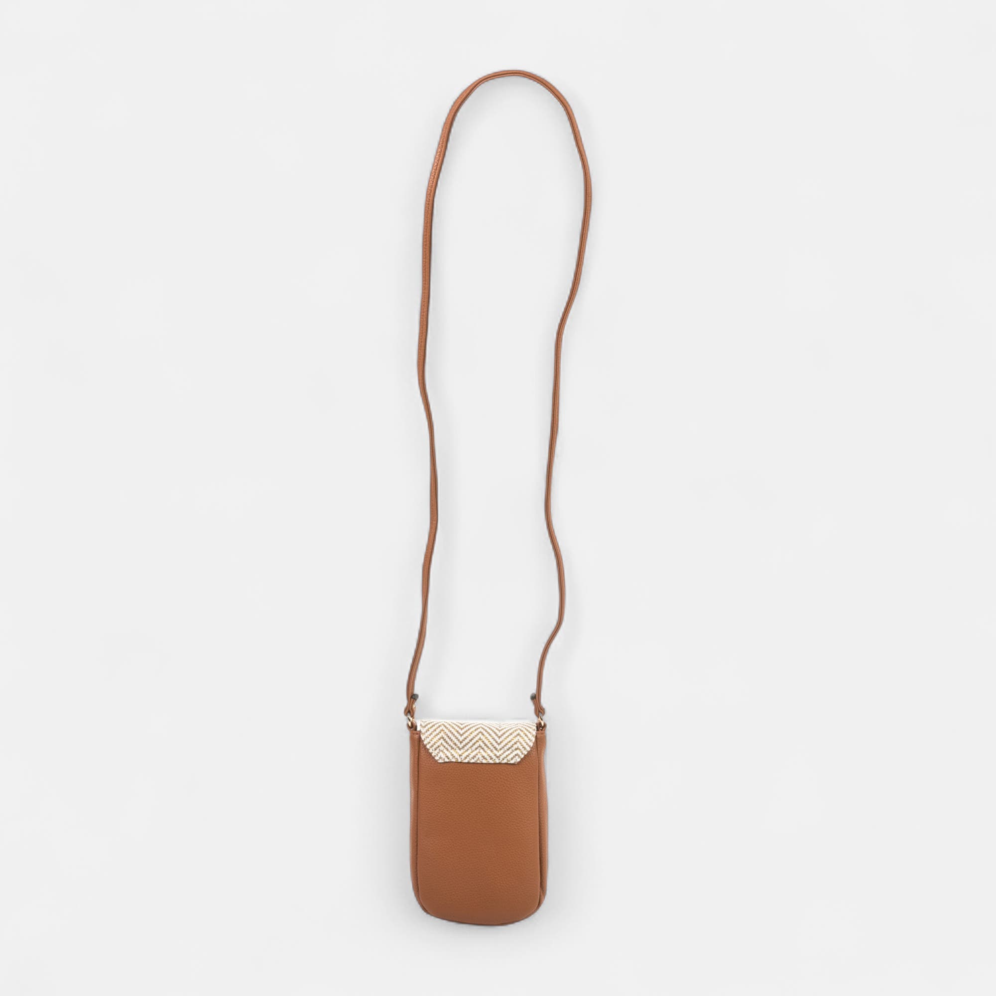 Pochette pour téléphone cognac