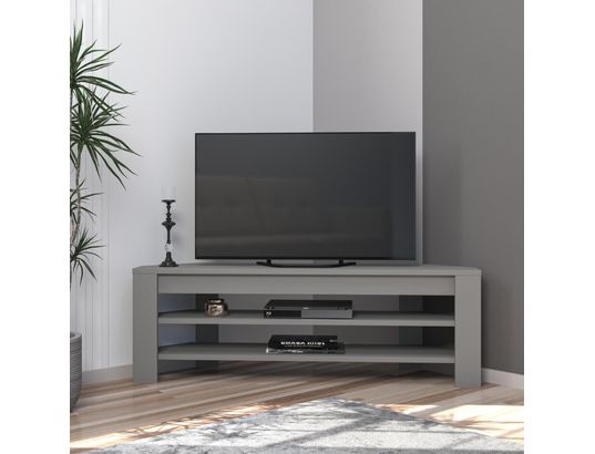 CONCEPT1 - Meuble TV Anglato gris 120 x 30 x h40 cm