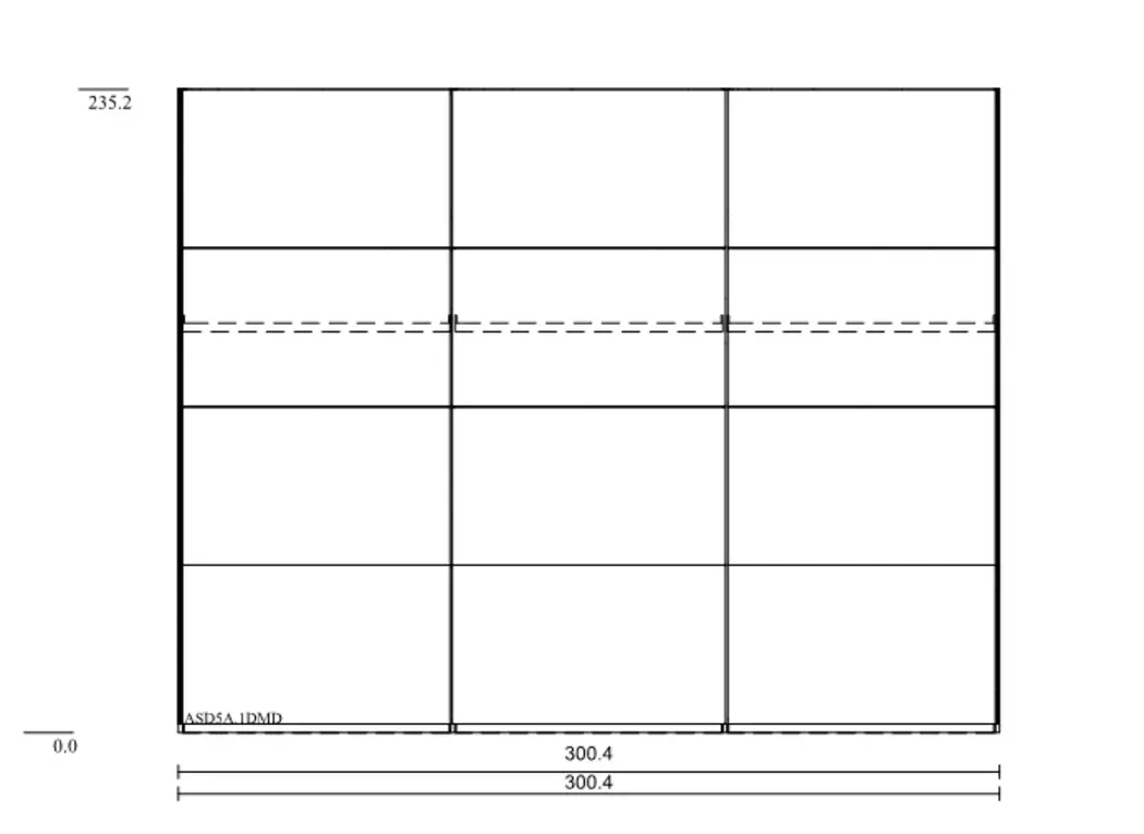 Schwebetürenschrank Scale 300 x 236 cm