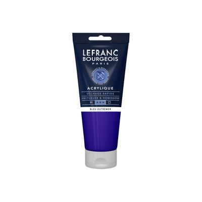 Lefranc Bourgeois - Peinture acrylique - bleu ultramarin - 200 ml