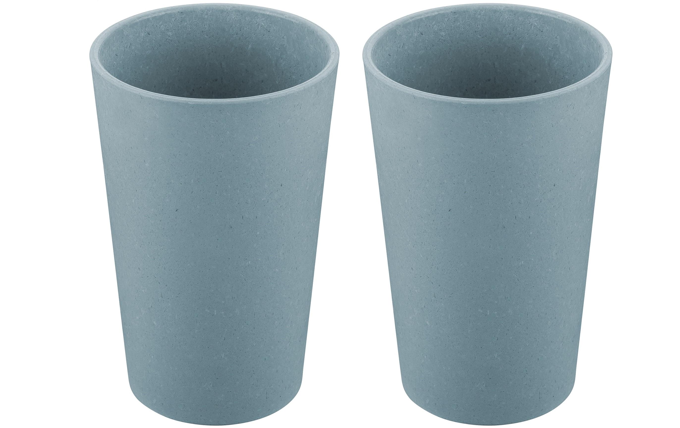 Trinkbecher Connect L 350 ml, 2 Stück, BlauBecher aus Bio Kunststoff