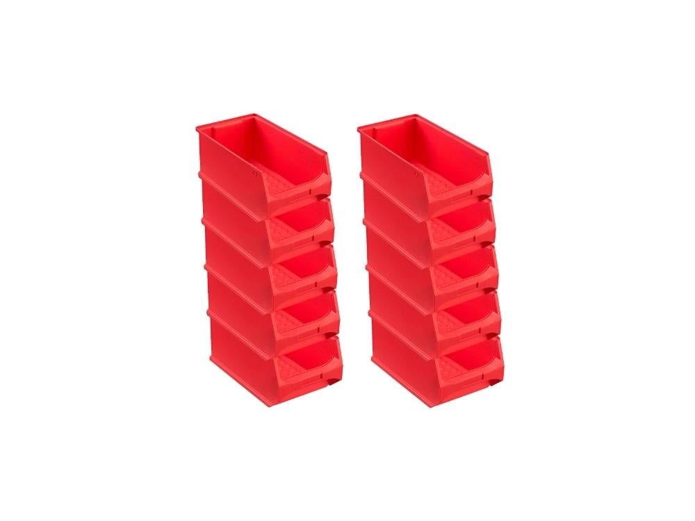PROREGAL Rode Opbergdoos 4,0 HxBxD 15 x 20 x 35 cm 7,2 liter Opbergcontainer Opbergdoos Opbergdoos Assortiment Sorteercontainer