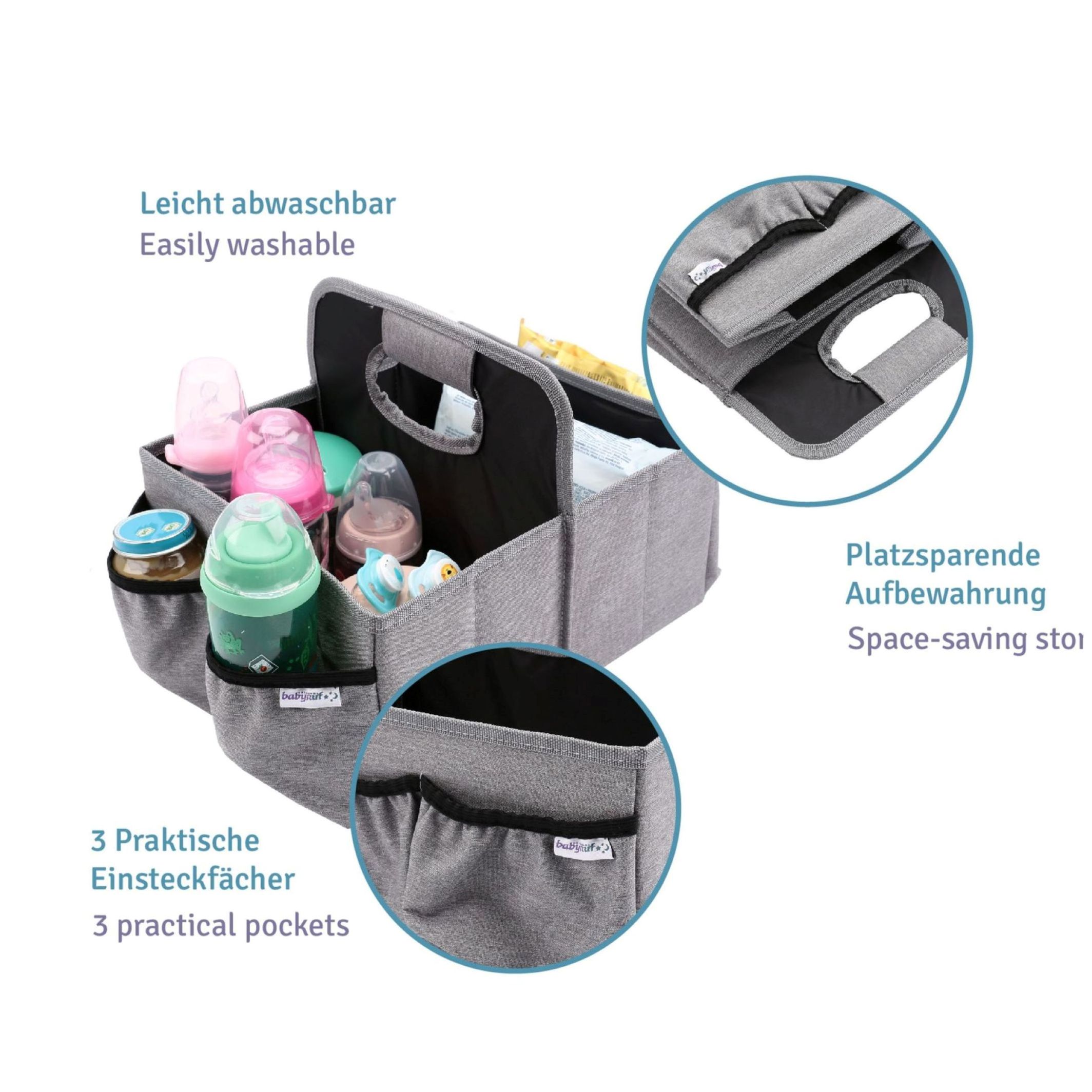 Baby Organizer Windel Caddy Wickeltisch Tragbar Baby Windeltaschen Auto Travel