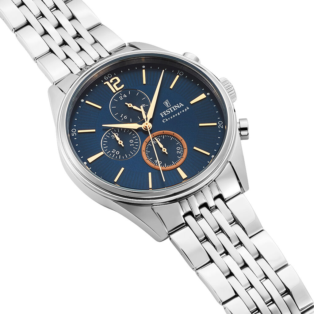 Montre Festina Timeless Chronograph Bleu