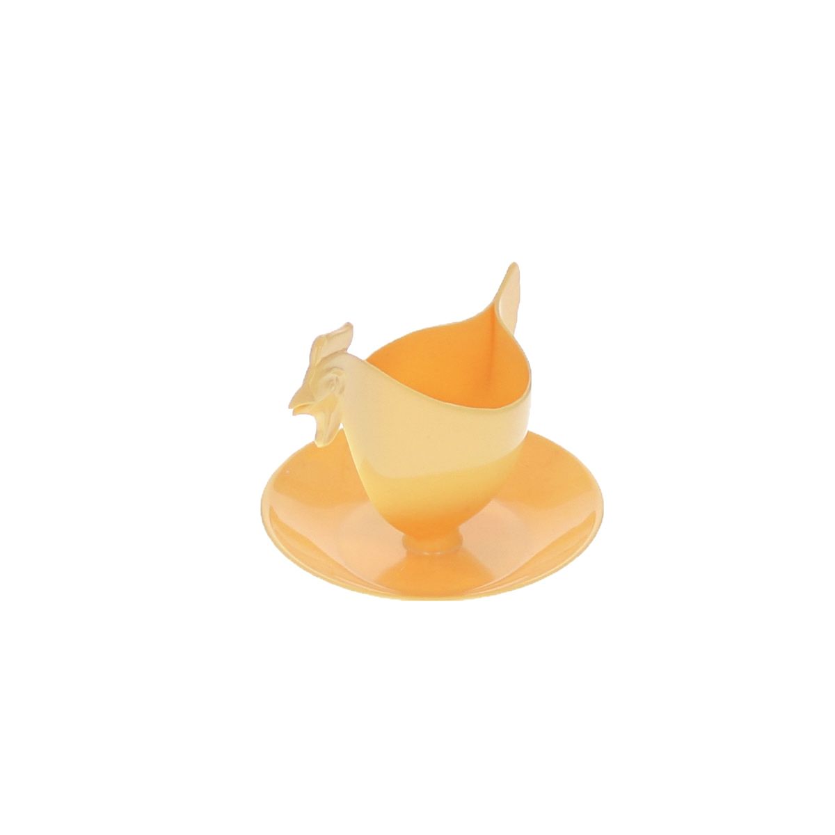 Coquetier poule en plastique jaune Le petit Souk