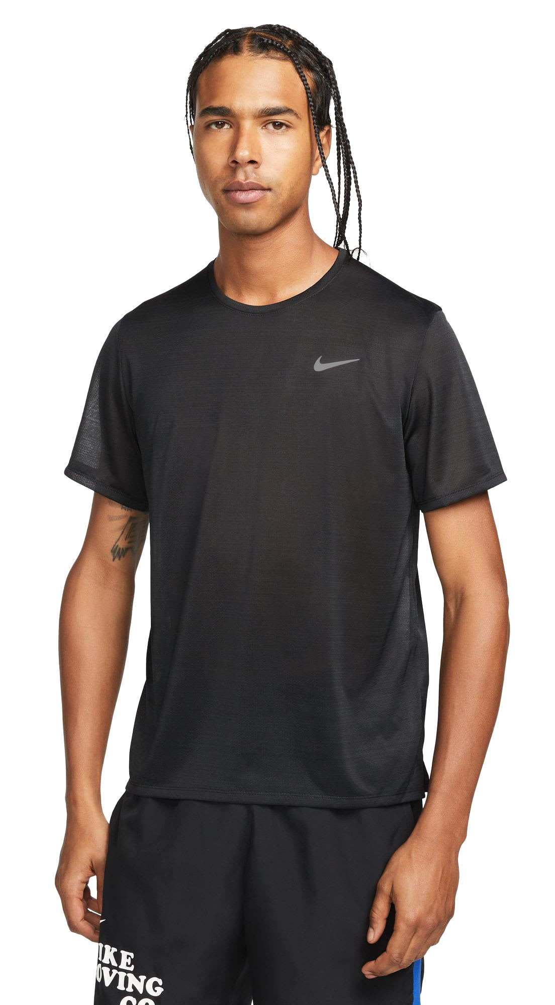 Dri-FIT Miler Running Tee Herre 010/Black