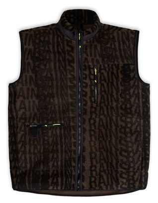 Gilet Sans Manche Unisexe Rains Heavy Fleece Wood-Black Monogram