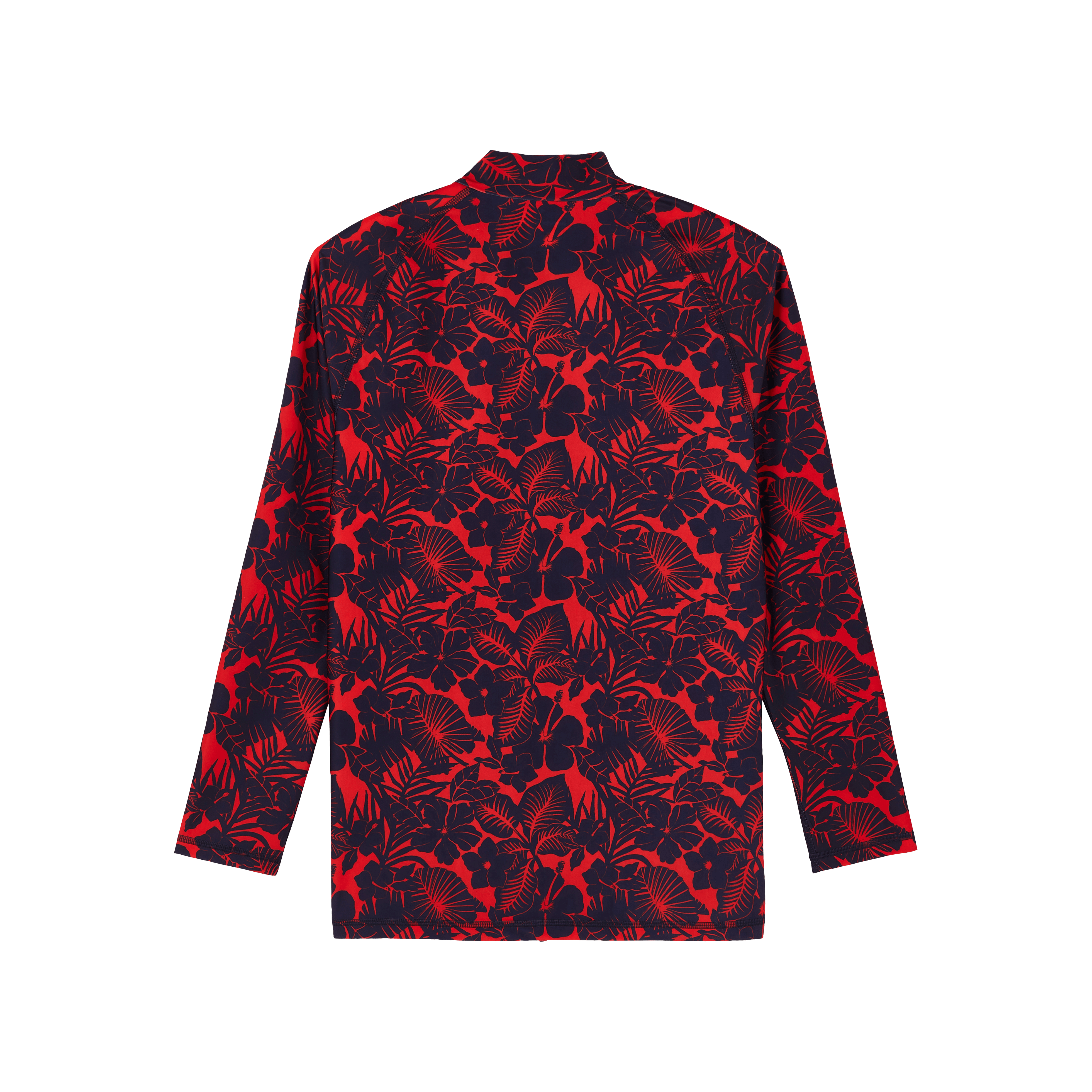 T-shirt Anti UV Manches Longues à Fermeture Éclair Homme Flowers