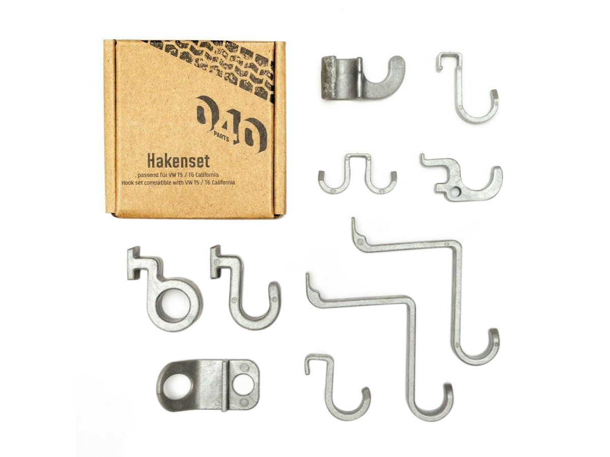 040Parts 10-delige hakenset - VW California T5 T6