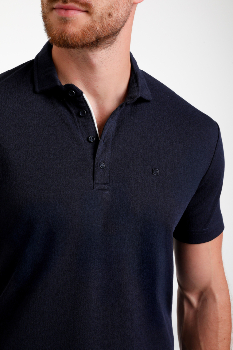 Gabbiano blauwe heren polo