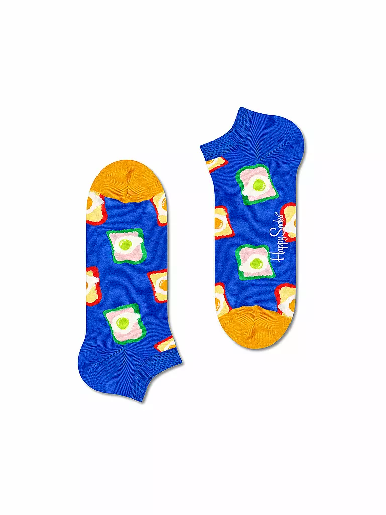 HAPPY SOCKS Damen Sneaker Socken TOAST 36-40 medium blue blau