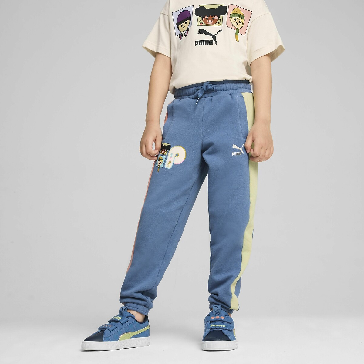 PUMA<br>Calças de moletom achatadas