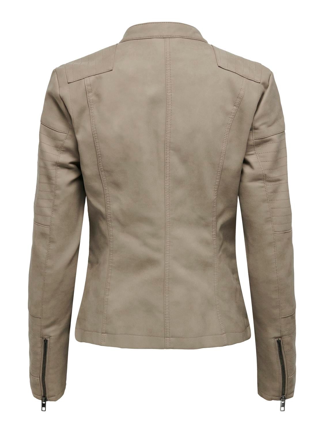 ONLAVA Bikerjacke in Lederoptik Weathered Teak
