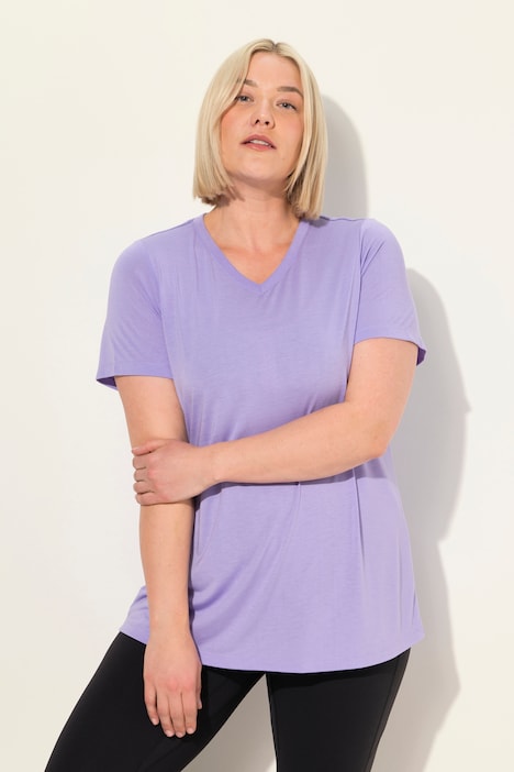 Funktionsshirt, antibakteriell, V-Ausschnitt, Halbarm
