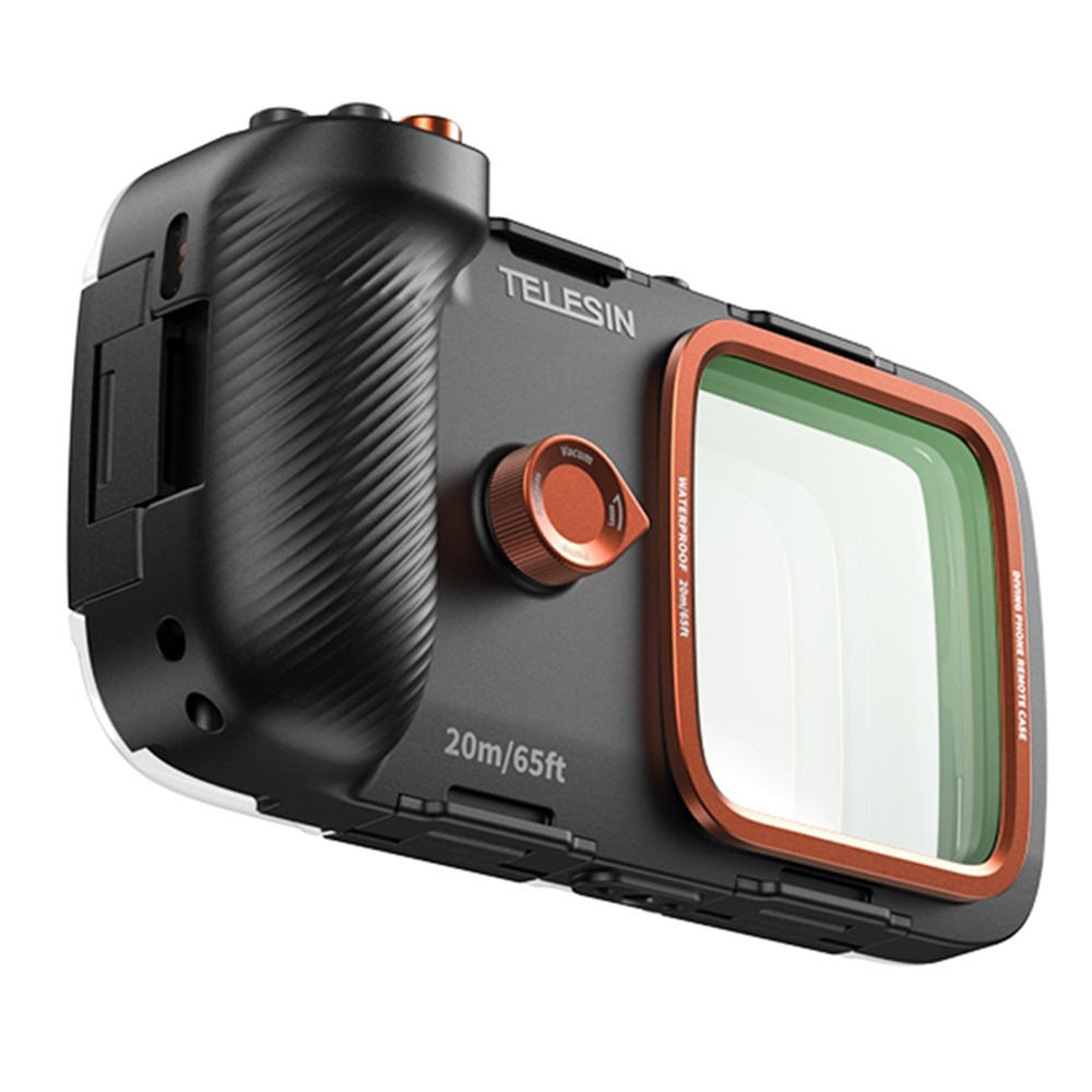 (20m) Unterwasser Taucher Schutz Hülle Wasserfestes Case für iPhone / Samsung - Schwarz / Orange