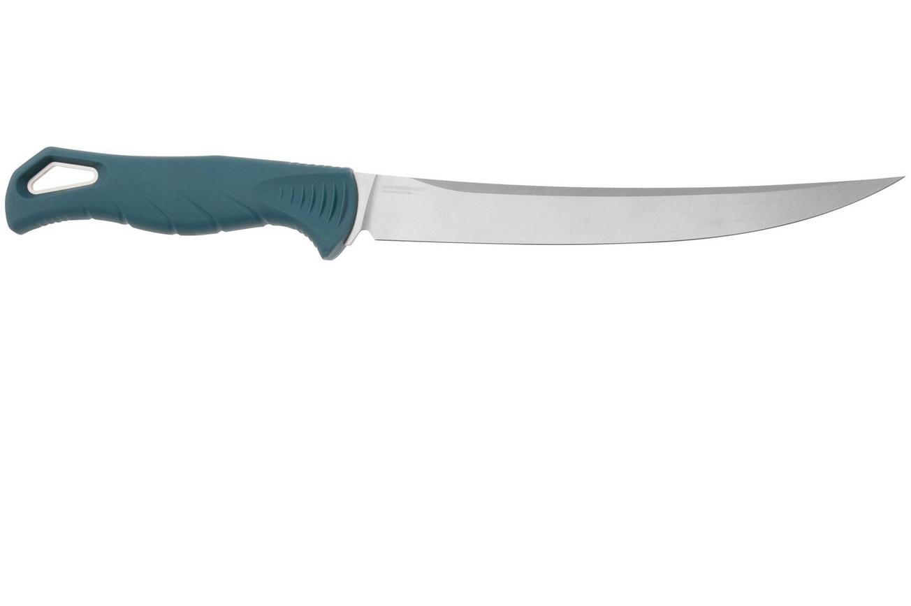 Benchmade Fishcrafter Trailing Point 7” 18010 CPM MagnaCut, Depth Blue Santoprene fileermes