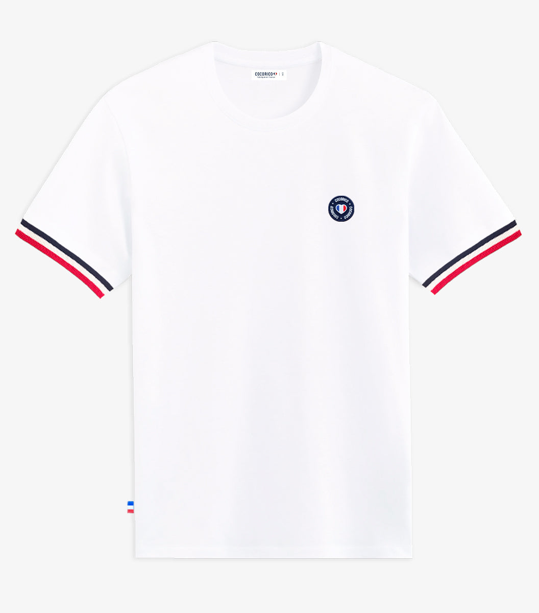 T-shirt Homme Supporter Blanc - Blason