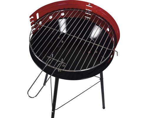 Houtskoolgrill 34 cm staal zwart