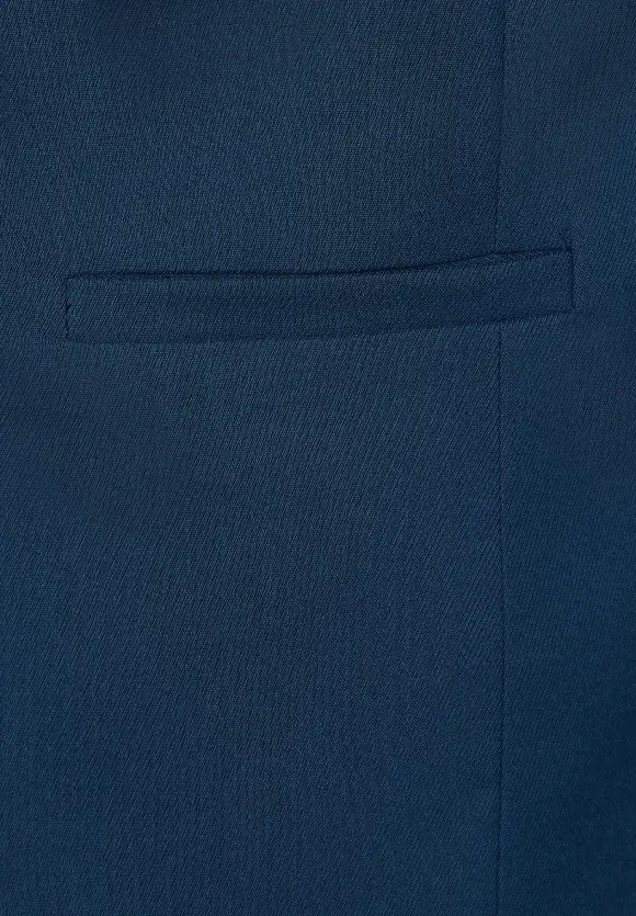 Twill Blazer in Unifarbe - atlantic blue