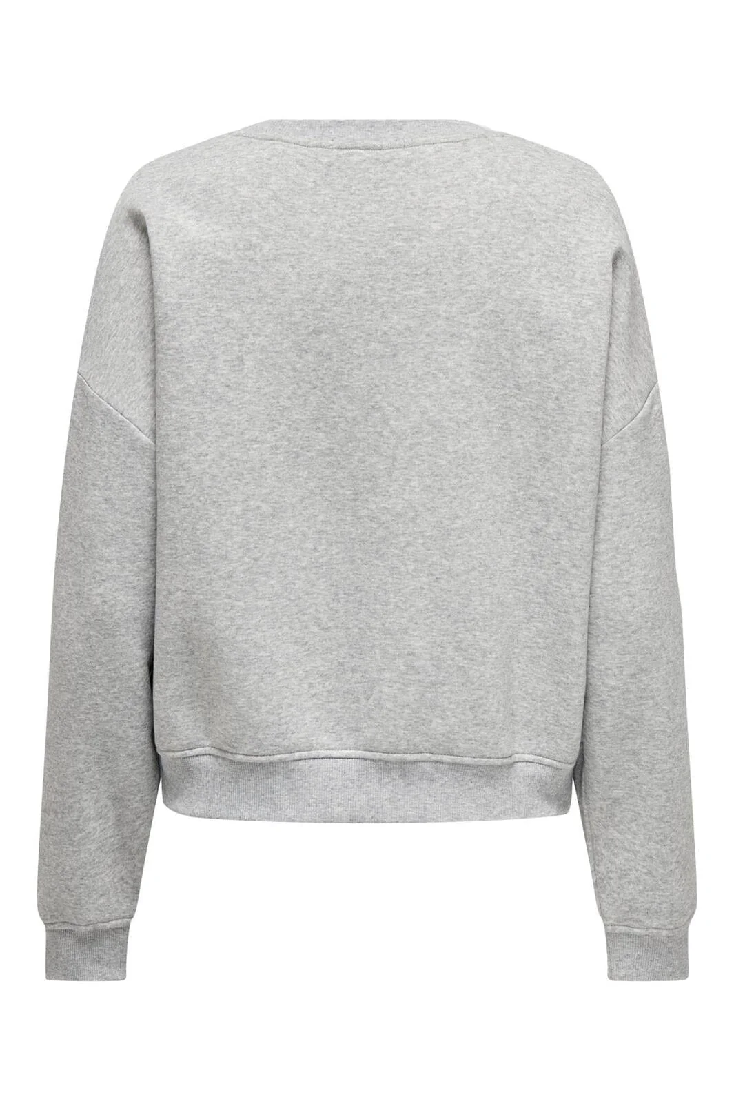 Only Onlsweat Life L/S Crew O.Size State 4526774 light grey melange ny terry