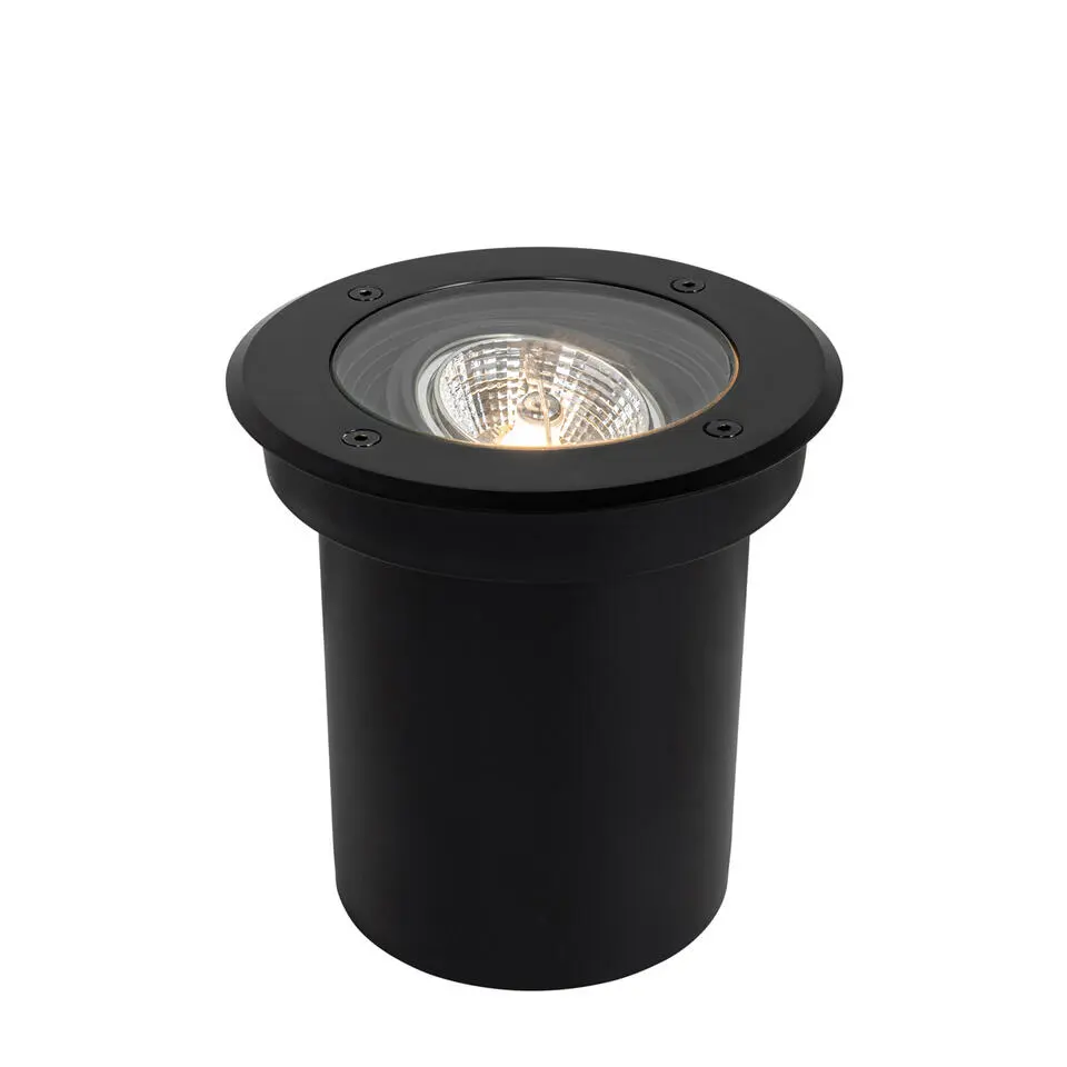 Qazqa grondspots delux zwart gu10