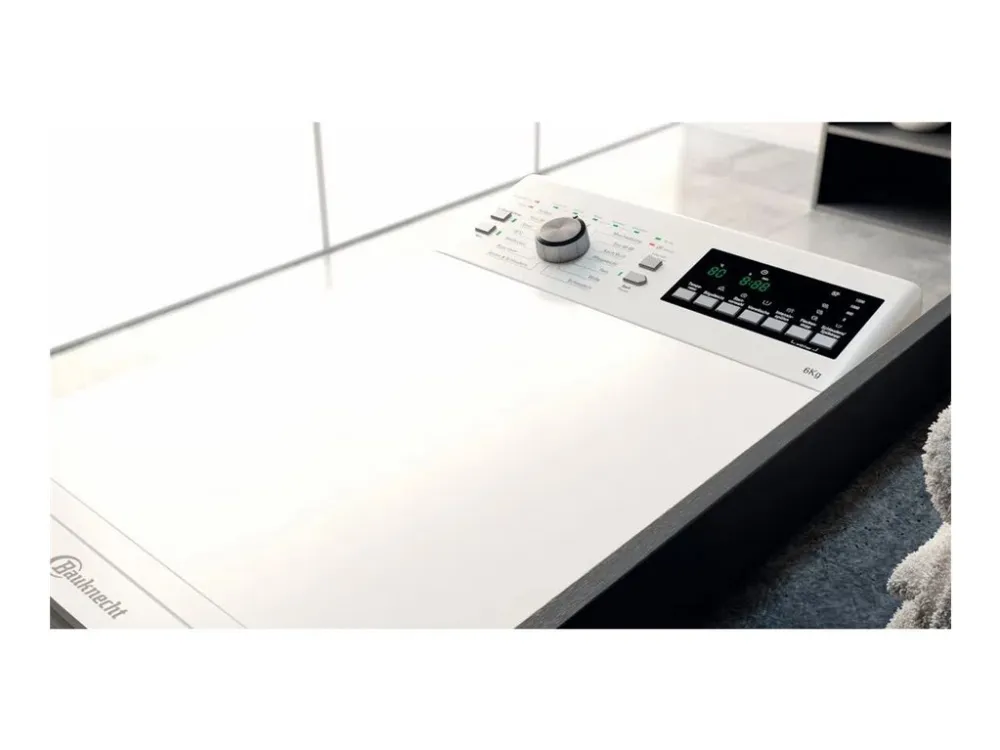 Bauknecht WTL 56313 C - Vaskemaskine - bredde: 40 cm - dybde: 60 cm - højde: 90 cm - topbetjening - 6 kg - 1151 rpm