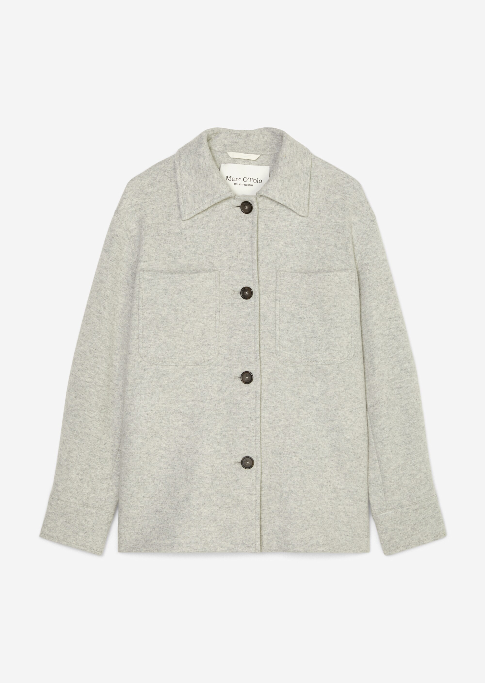 Edle Jersey-Shirt-Jacke aus italienischer Wolle-Mix-Qualität