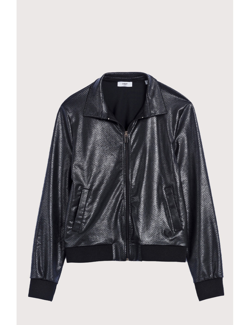 HBT BASICS INSOLITES | TOM VESTE ZIPPÉE NOIR SERPENT