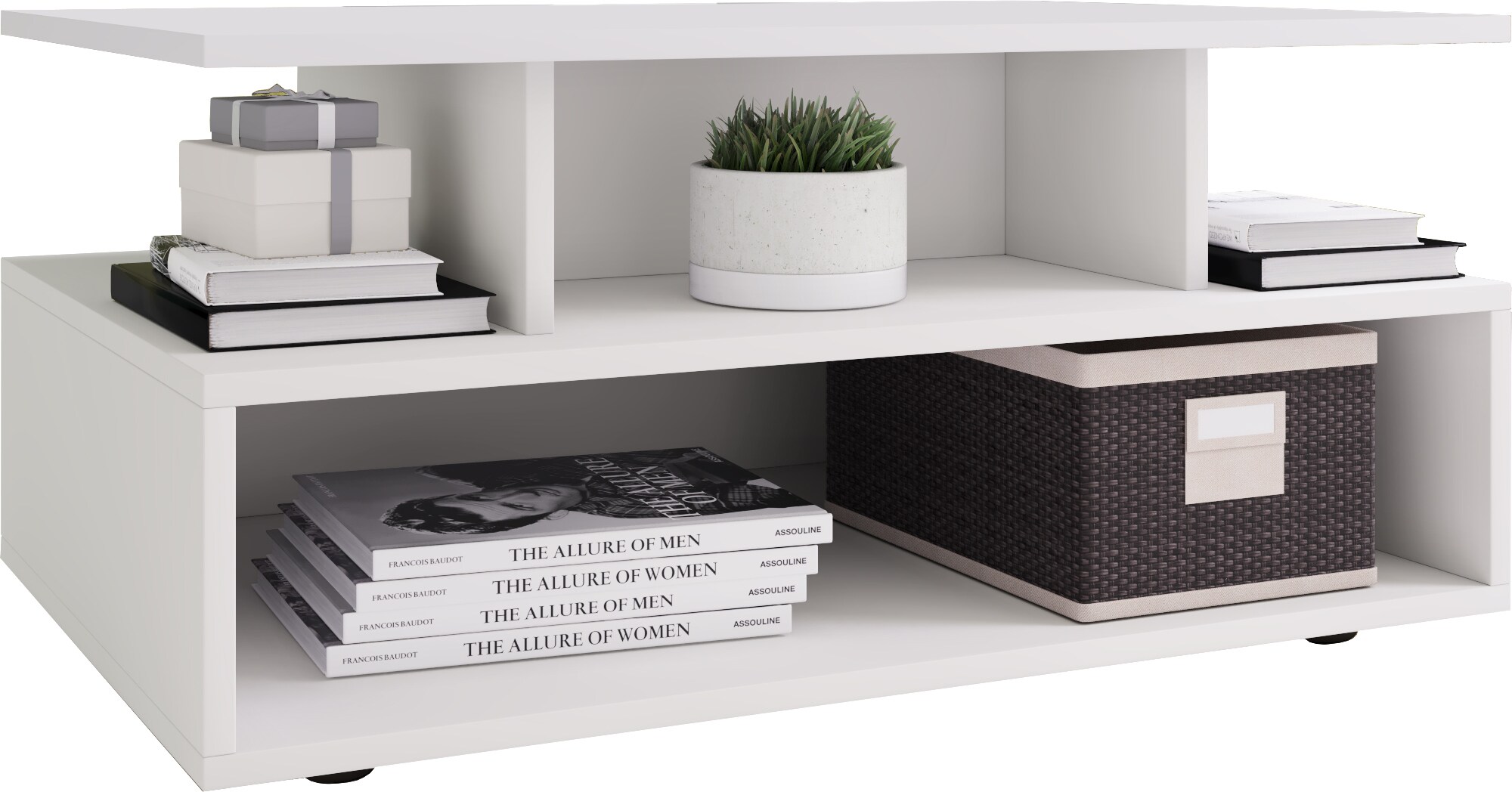 VCM Holz Hoher Sofatisch hoch Couchtisch Wohnzimmertisch Beistelltisch Ablage Esila