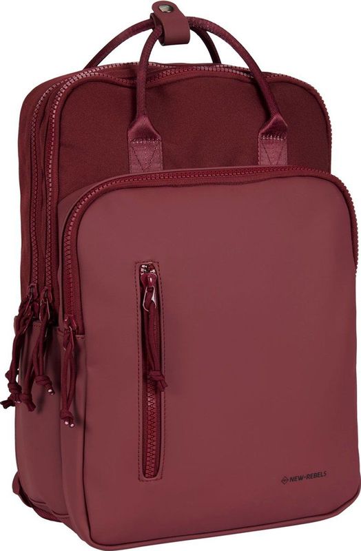 New Rebels Bruce Milwaukee Burgundy Rood 19L Rugzak Waterafstotend Laptop 15