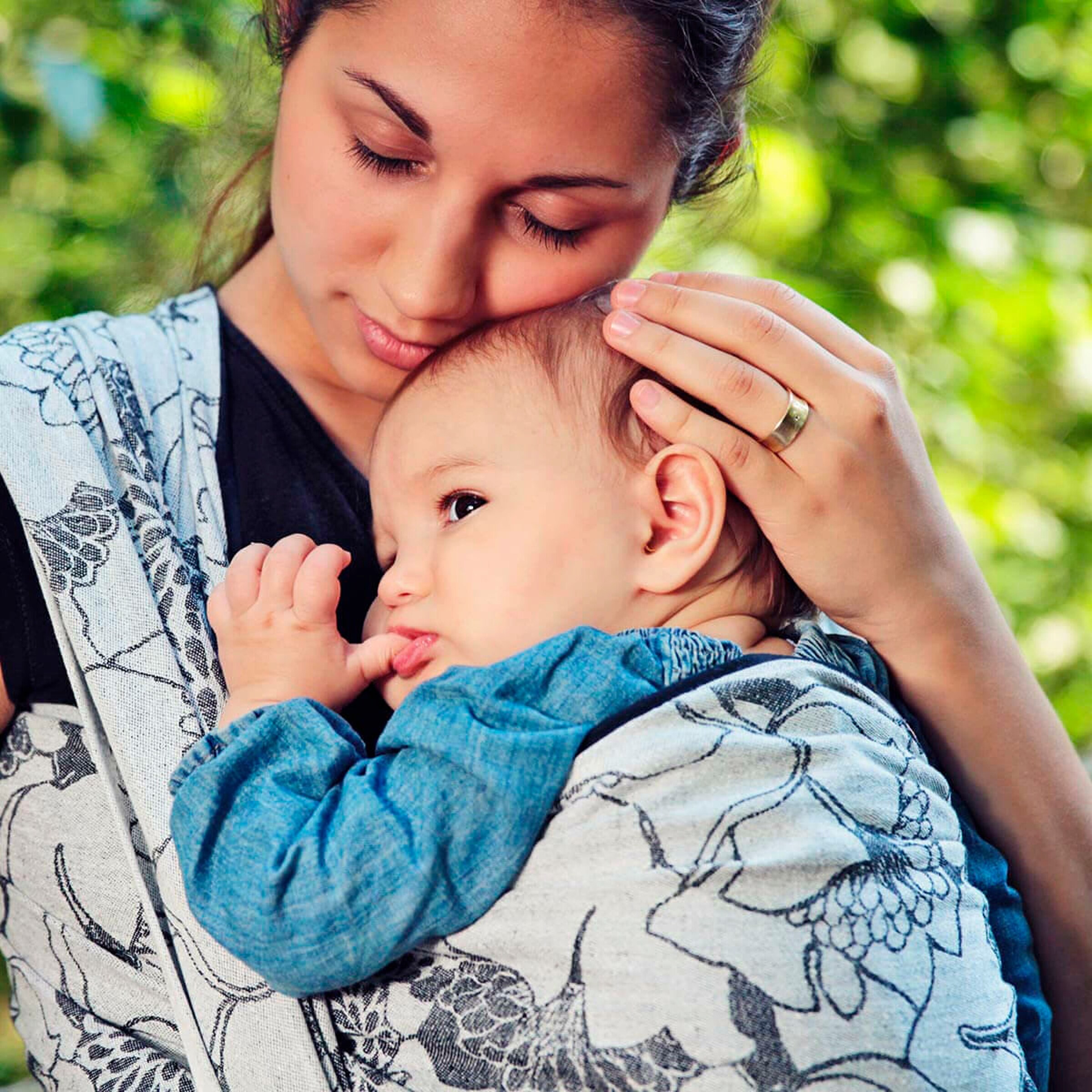 HOPPEDIZ® Babytragetuch Gewebtes Tragetuch Florenz