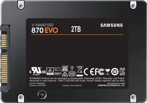 Samsung 870 EVO 2,5 Zoll SSD, SATA 6G - 2 TB