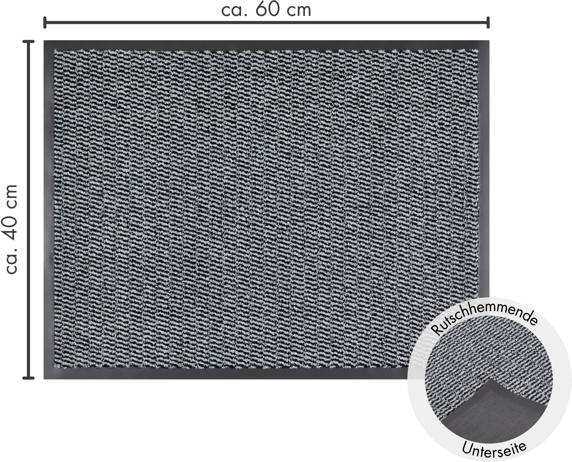 Andiamo Fussmatte »Easy, Made in Netherlands« rechteckig 5 mm Höhe Schmutzfangmatte, rutschhemmend, Innen- und überdachten Aussenbereich
