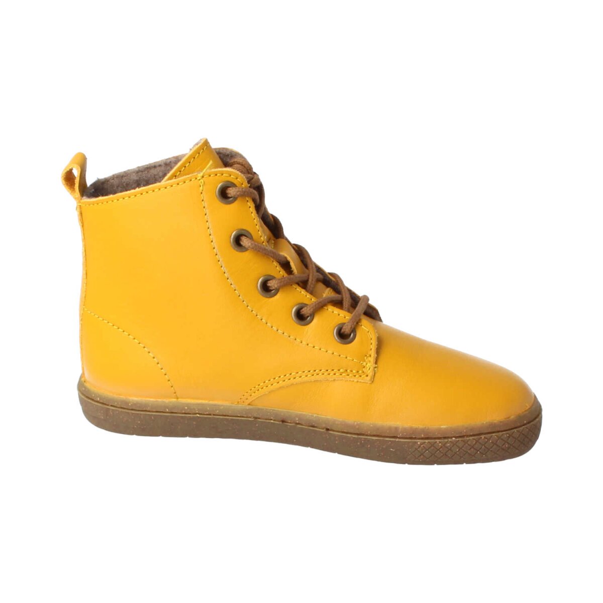 B42150-F44 HAPPY-FEET bio nappamustardwoolfleece laces Weite/M