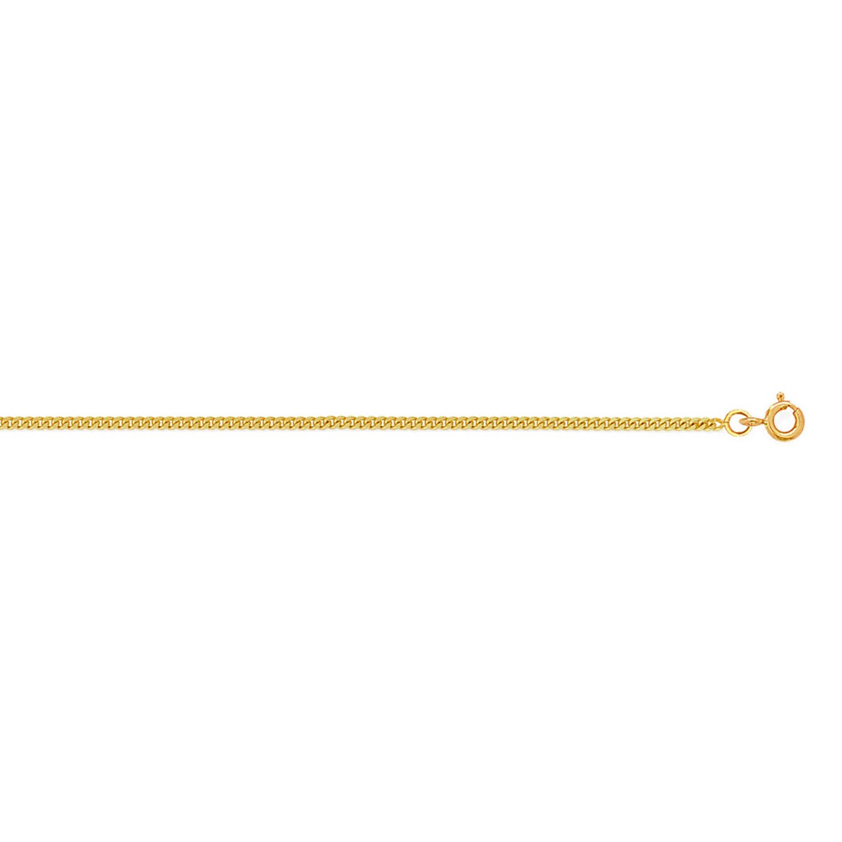 Chaîne or jaune 9 carats maille gourmette 1.4mm