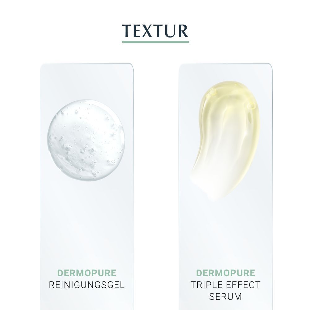 Eucerin® DermoPure Schützendes Fluid LSF 30 + DermoPure Reinigungsgel + DermoPure Triple Effect Serum