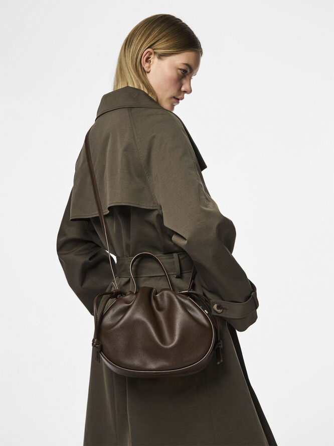 Pieces PCBALLOON LARGE BAG D2D Chicory coffee/structure