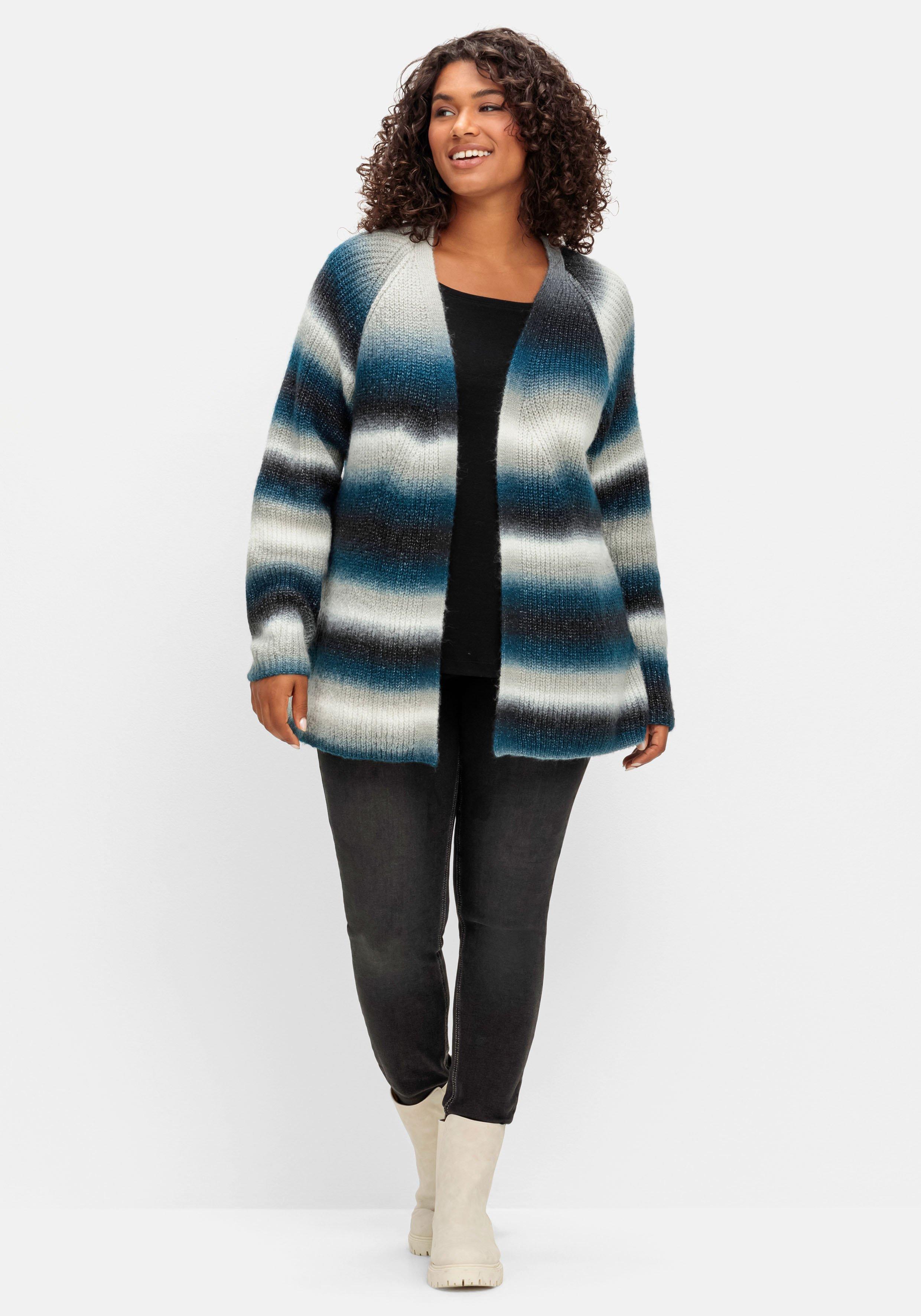 Strickjacke mit Farbverlauf, aus Multicolorgarn