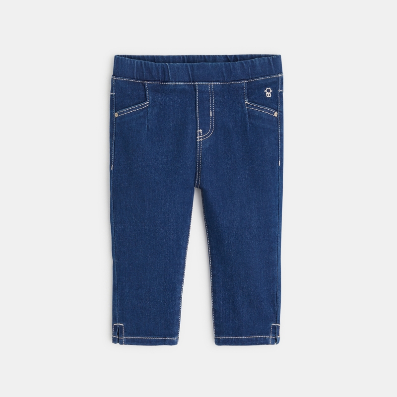 Jegging denim bleu bébé fille