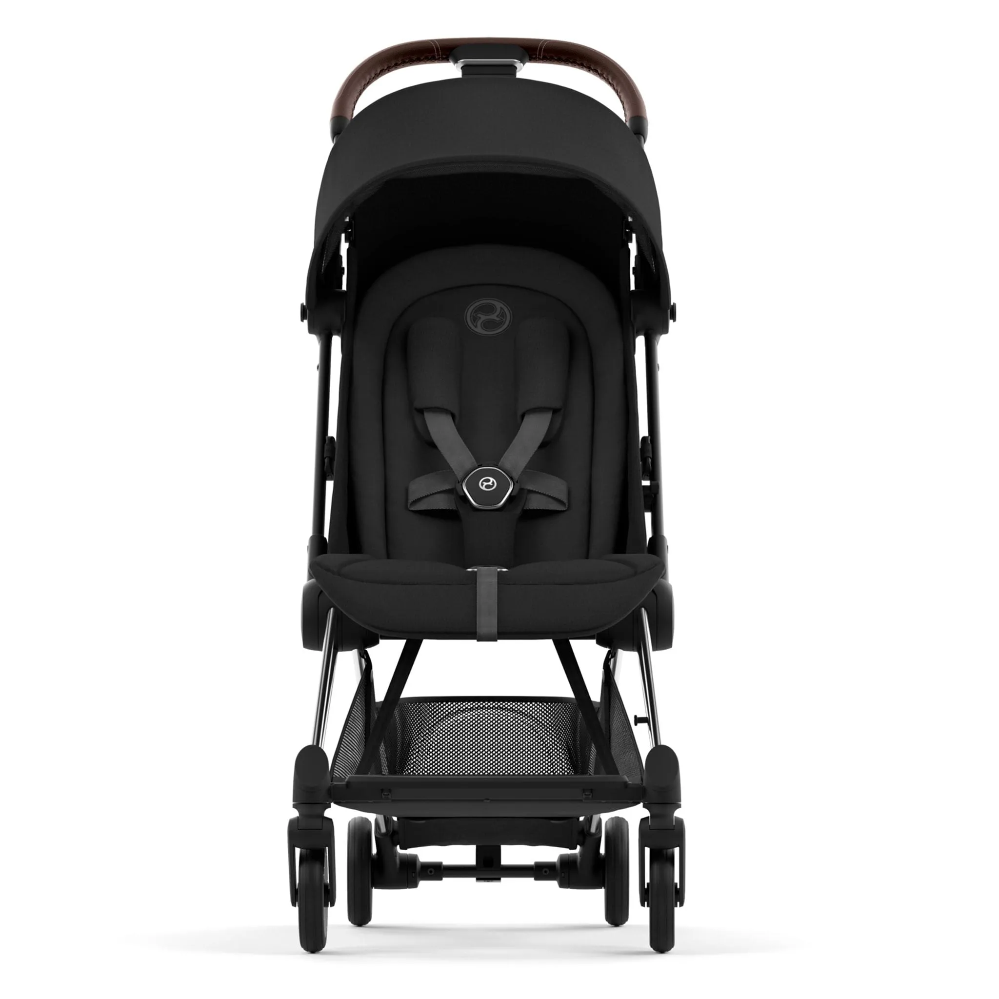 Cybex Poussette Coya - Cadre chromé avec siège noir sépia